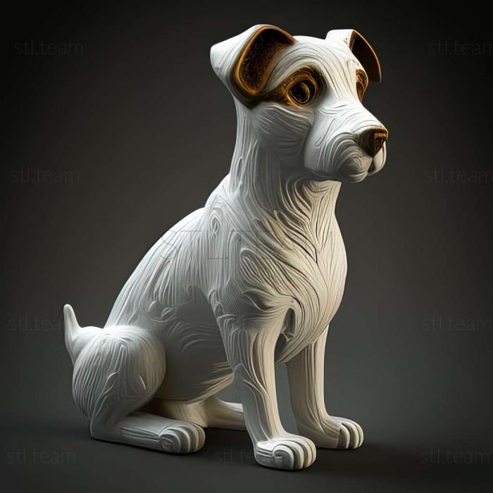 3D model Jack Russell Terrier dog (STL)